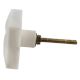 White Square Cross Marble Stone Cabinet Knobs
